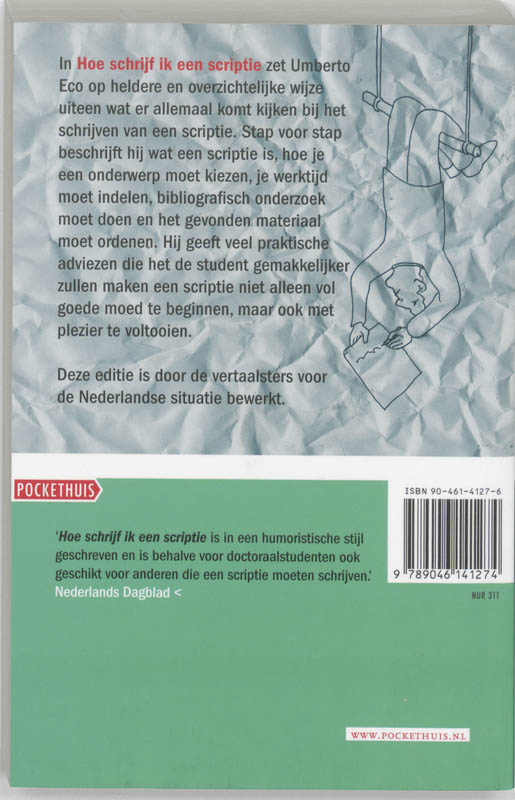 Achterkant van Hoe schrijf ik een scriptie?