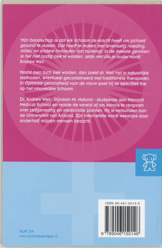 Achterkant van Optimale gezondheid voor de vrouw