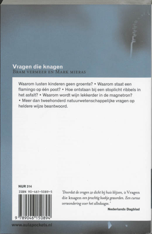 Achterkant van Vragen die knagen