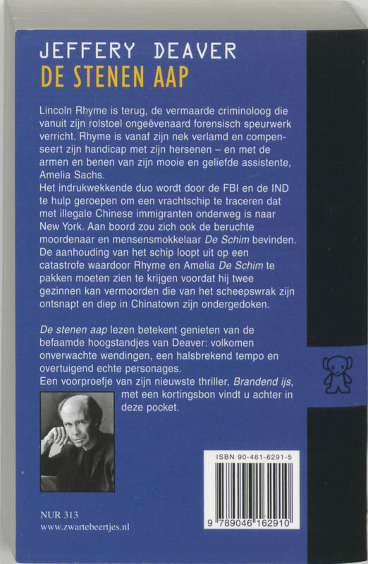 Achterkant van De stenen aap