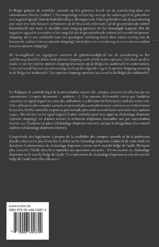 Achterkant van Opinion-shopping: illusie of realiteit?