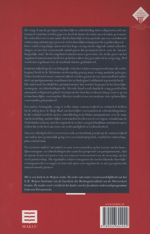 Achterkant van Partijautonomie in het relatievermogensrecht
