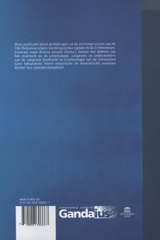 Achterkant van Actuele ontwikkelingen