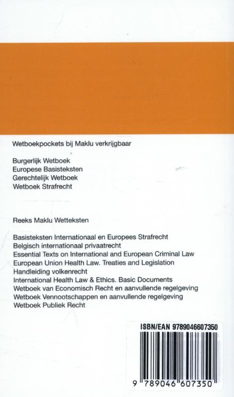 Achterkant van Burgerlijk Wetboek
