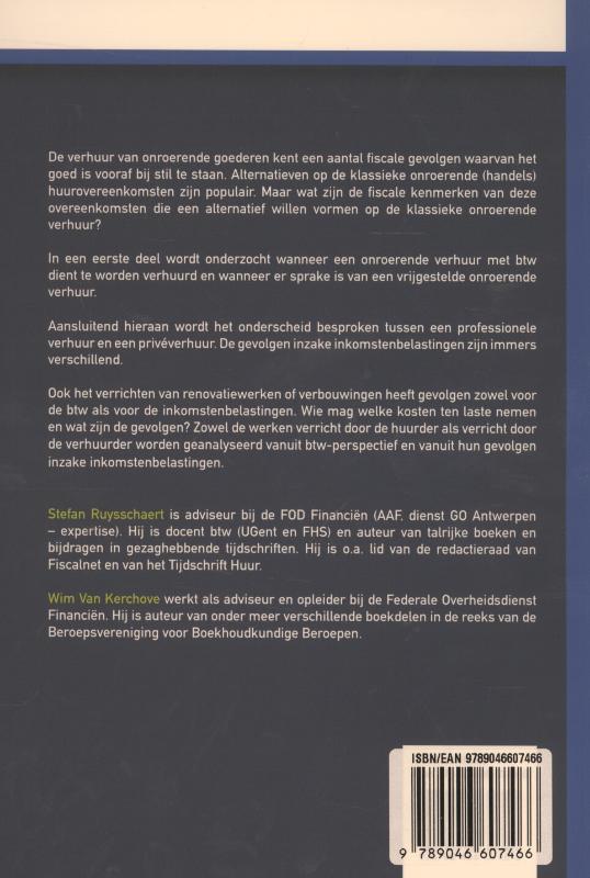 Achterkant van Onroerende verhuur