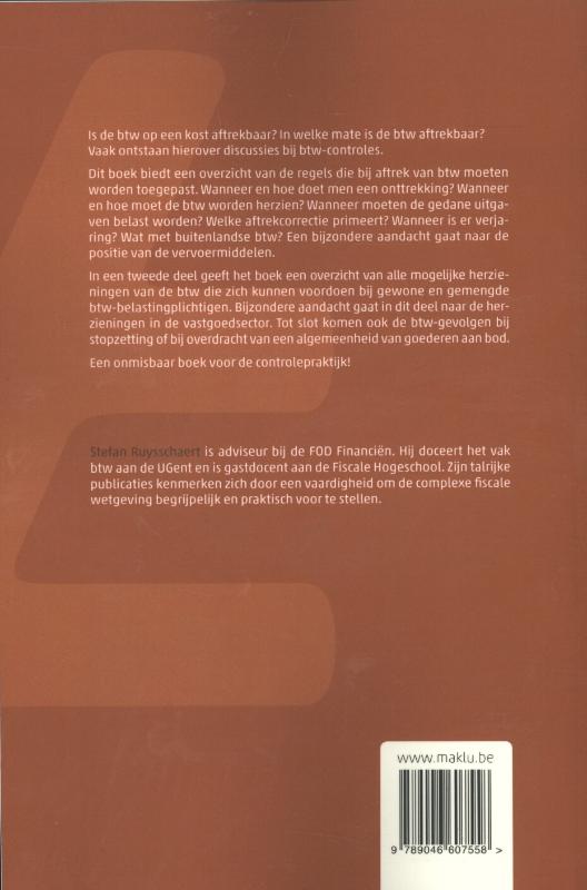Achterkant van Aftrekbare kosten & btw
