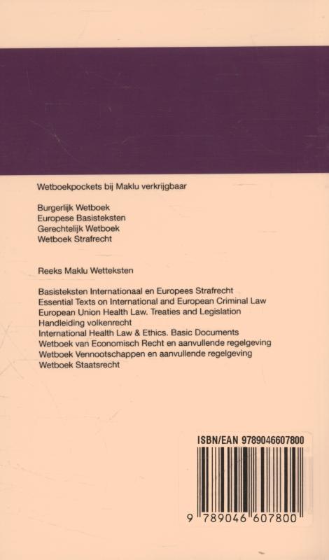 Achterkant van Gerechtelijk wetboek