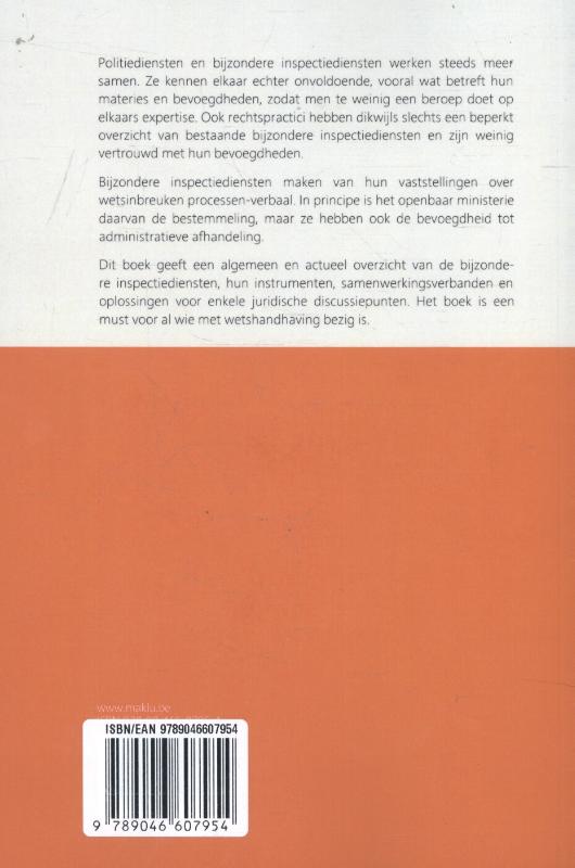Achterkant van Bijzondere inspectiediensten