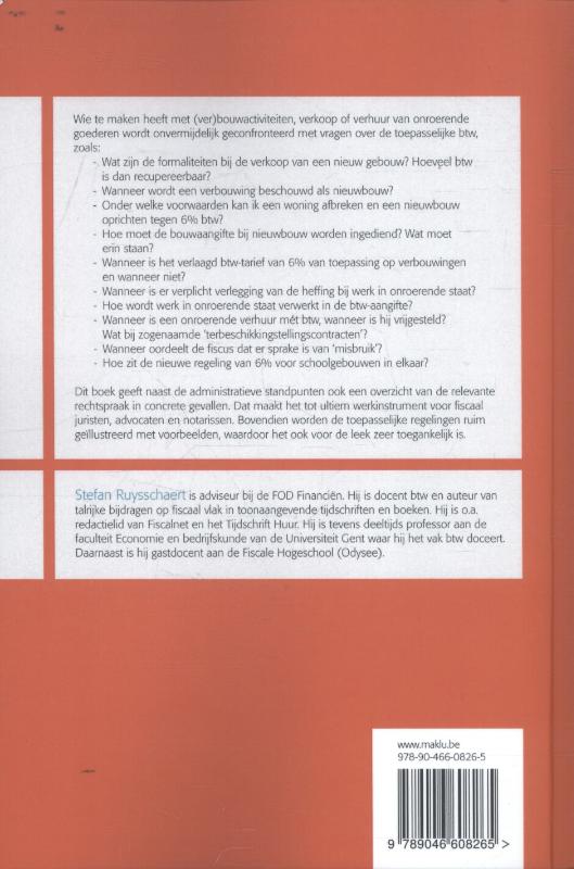 Achterkant van Kopen, verhuren, verbouwen & btw