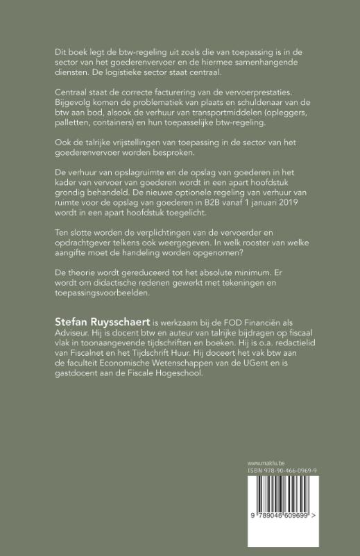 Achterkant van Transport en aanverwante diensten