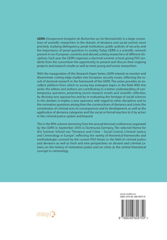 Achterkant van Deviance and Crime – Social Control, Criminal Justice, and Criminology in Europe