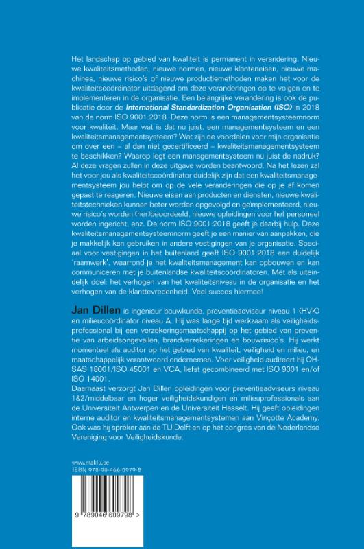 Achterkant van Kwaliteitsmanagementsystemen