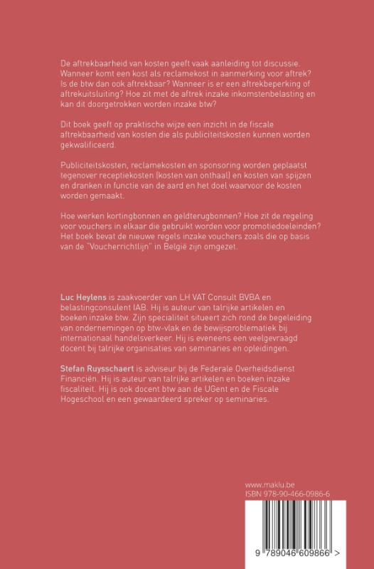 Achterkant van Reclamekosten