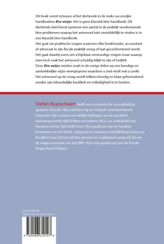 Achterkant van Btw--eetjes. Deel 13