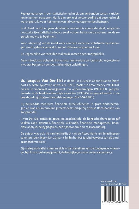 Achterkant van Regressieanalyse