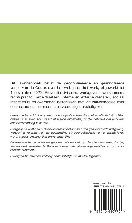 Achterkant van Welzijn op het werk (Bronnenboek)