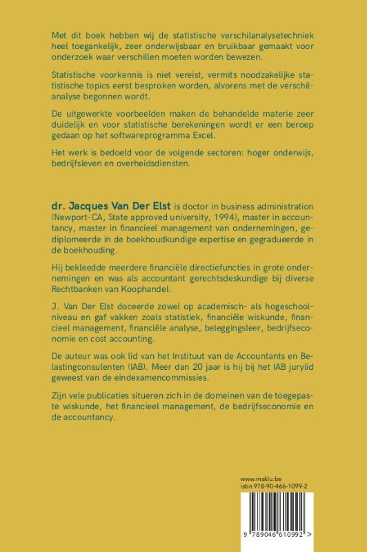 Achterkant van Parametrische en non-parametrische verschilanalyses