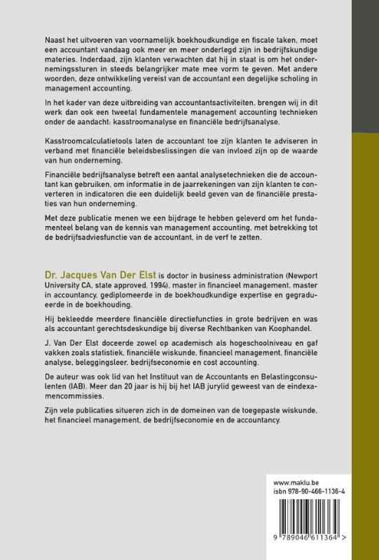 Achterkant van Kasstroomanalyse en financiële bedrijfsanalyse