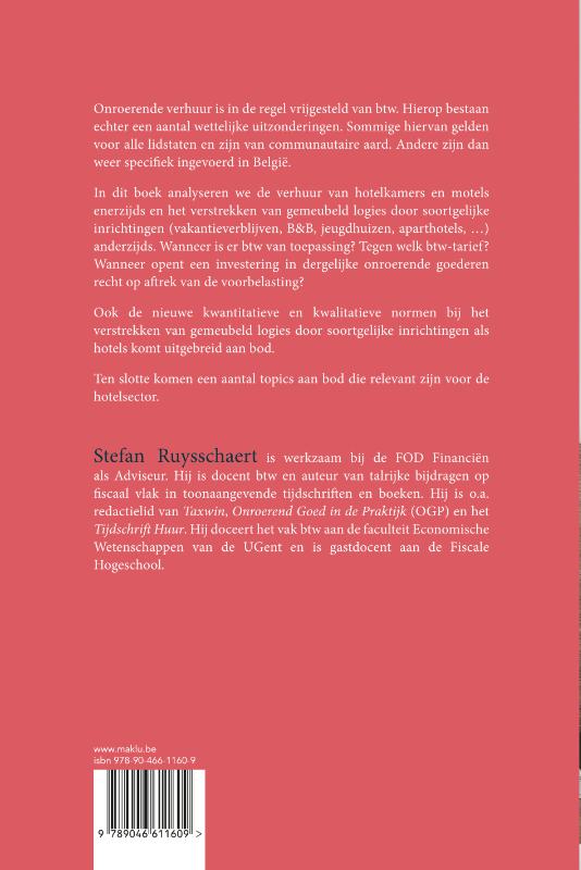 Achterkant van Hotels, motels en vakantieverblijven