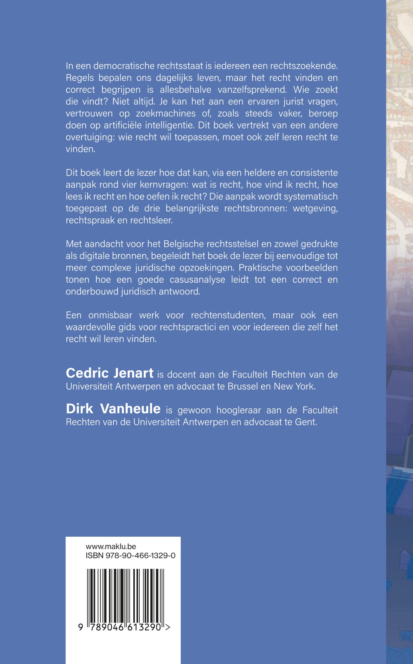 Achterkant van Hoe vind ik recht?