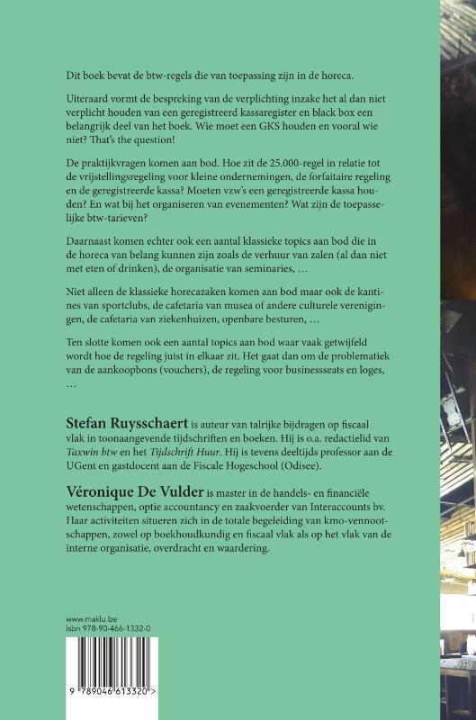 Achterkant van Horeca en btw