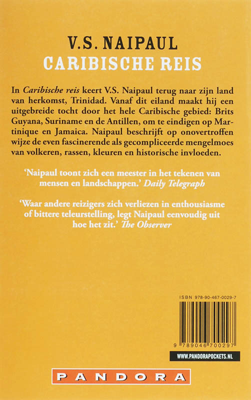 Achterkant van Caribische reis