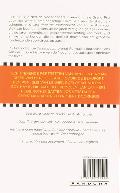 Achterkant van Dwars door de Tarzanbocht