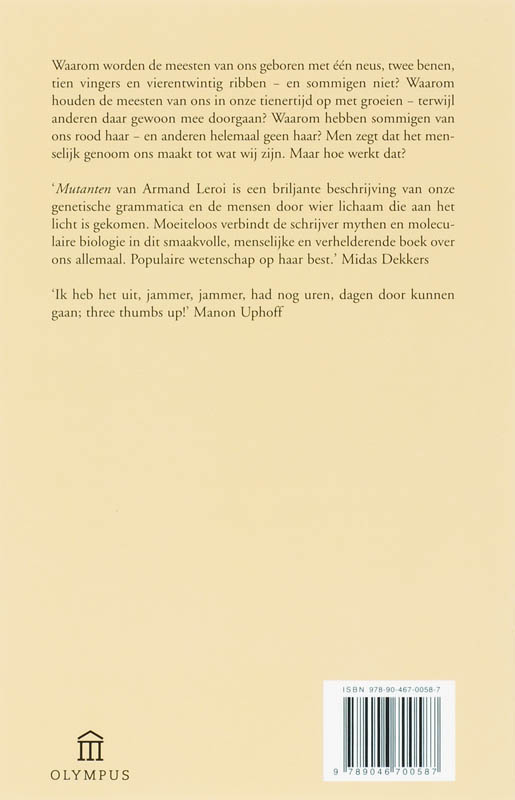 Achterkant van Mutanten