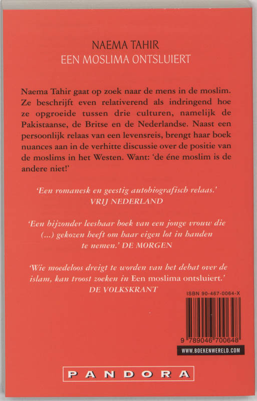 Achterkant van Moslima ontsluiert
