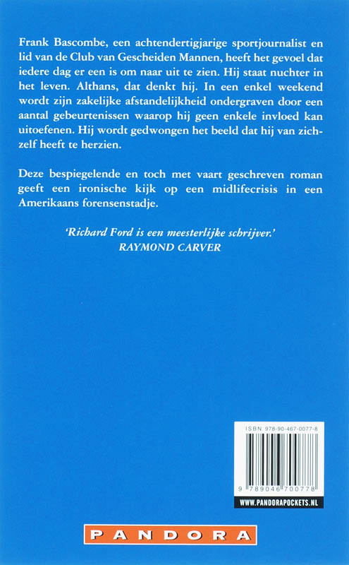 Achterkant van De sportschrijver