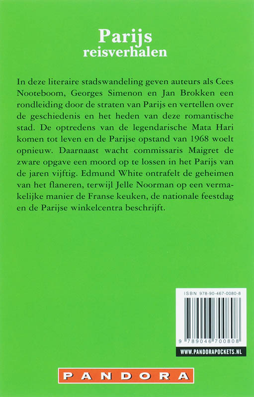 Achterkant van Parijs reisverhalen