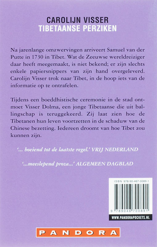 Achterkant van Tibetaanse perziken