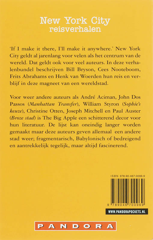 Achterkant van New York City reisverhalen
