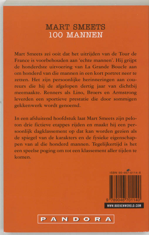 Achterkant van 100 mannen