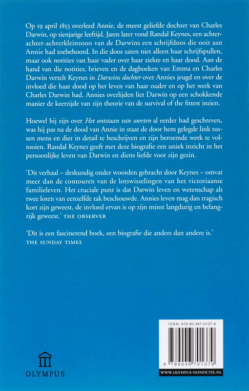 Achterkant van Darwins dochter