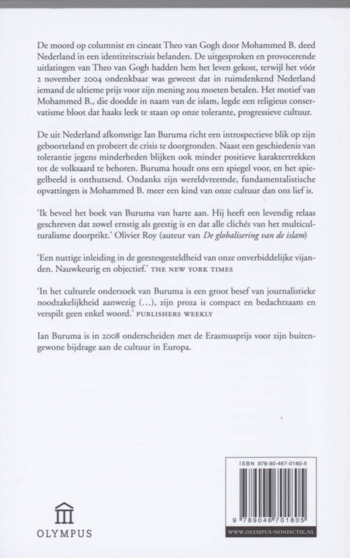 Achterkant van Moord in Amsterdam