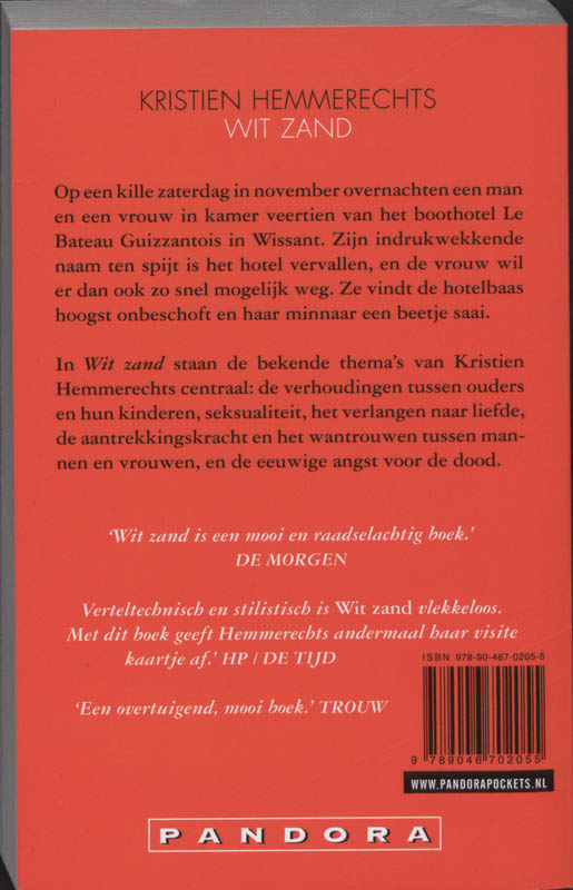 Achterkant van Wit zand