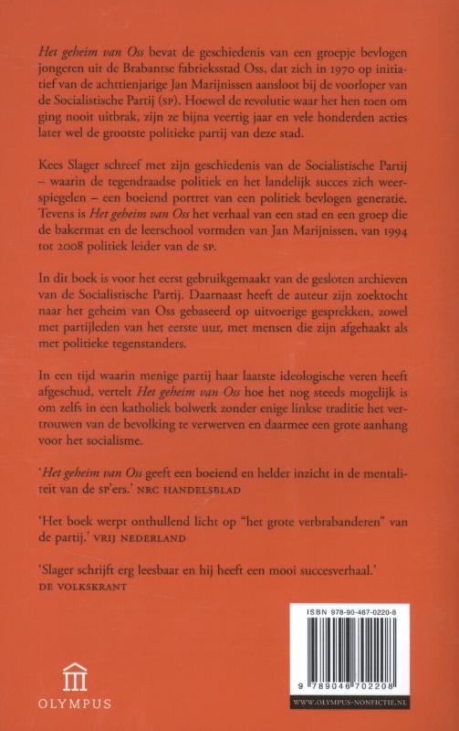 Achterkant van Het geheim van Oss