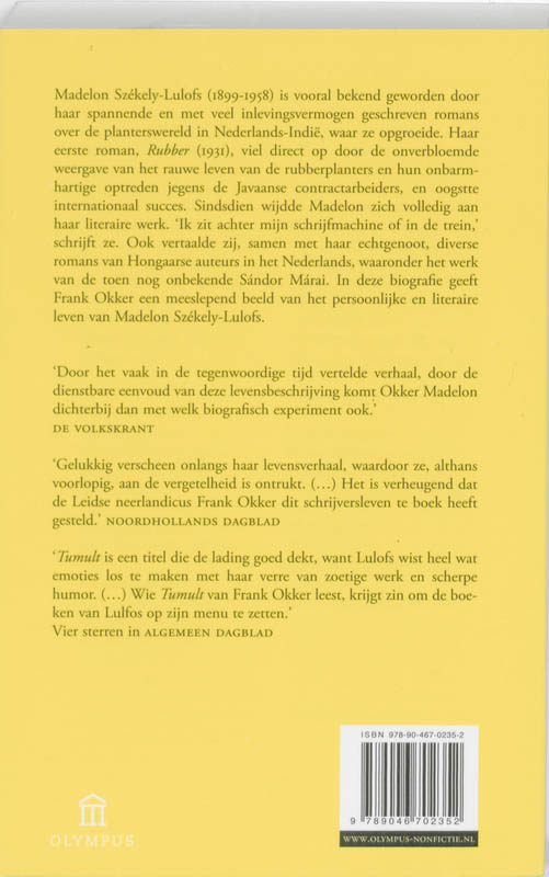 Achterkant van Tumult