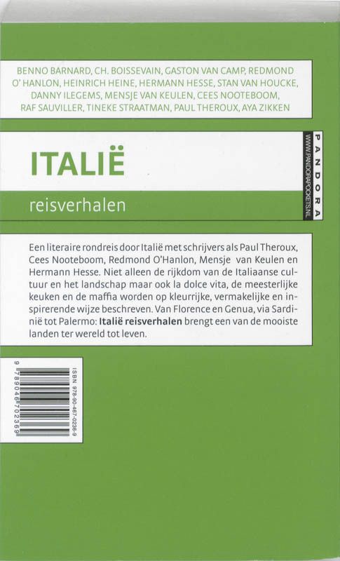 Achterkant van Italie reisverhalen