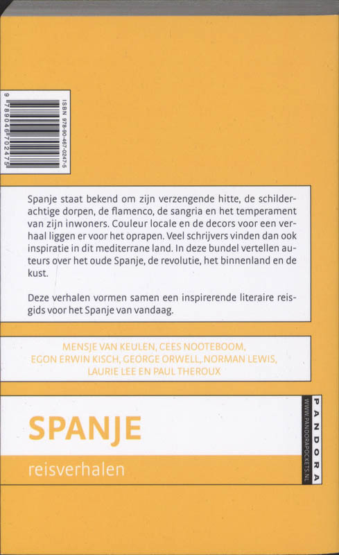 Achterkant van Spanje reisverhalen