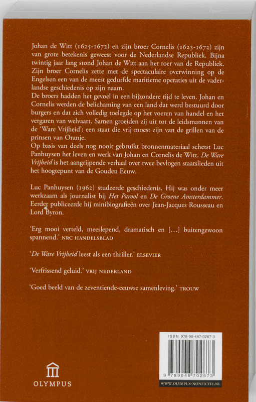 Achterkant van De ware vrijheid