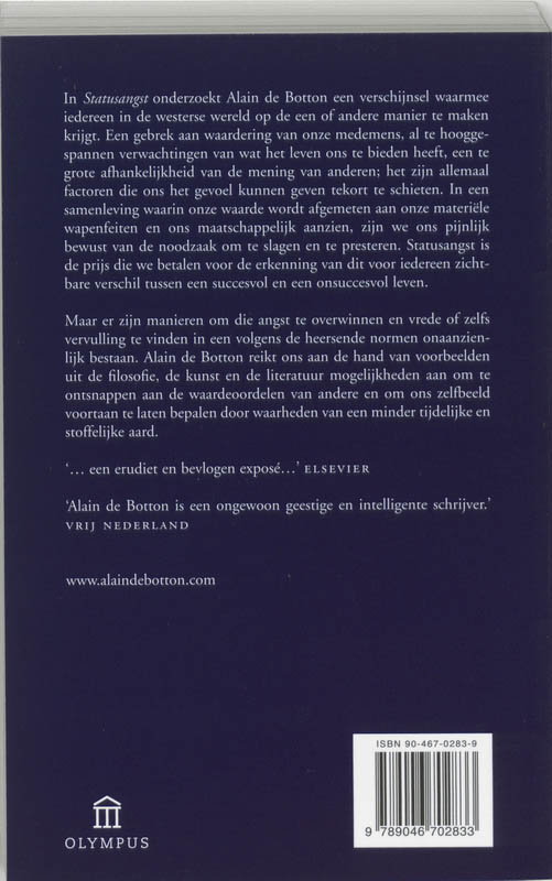 Achterkant van Statusangst