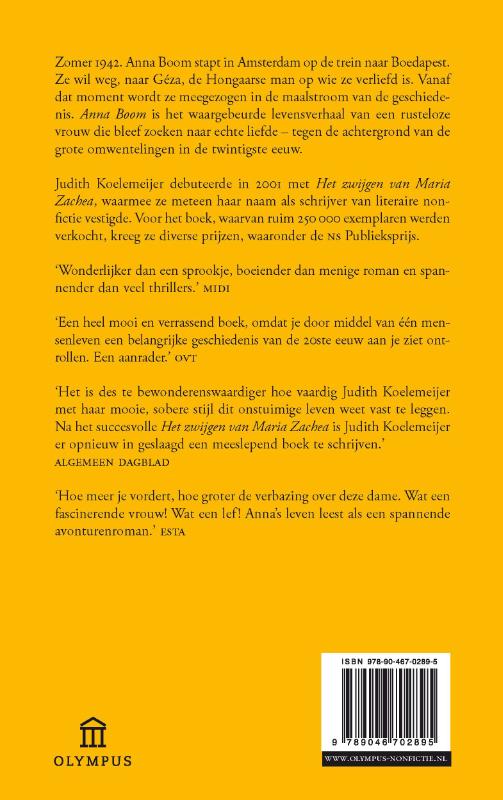 Achterkant van Anna Boom