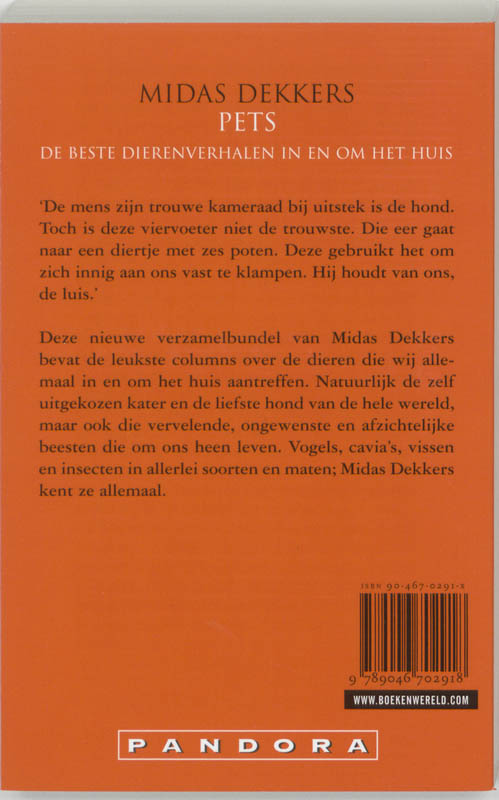 Achterkant van Pets
