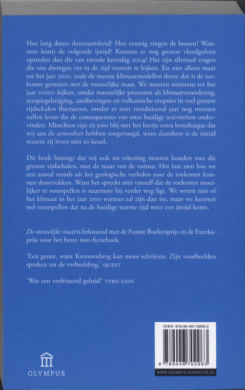 Achterkant van De menselijke maat