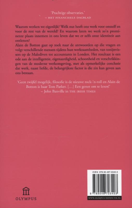 Achterkant van Ode aan de arbeid
