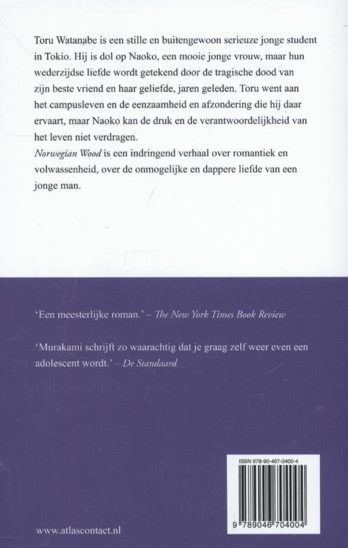 Achterkant van Norwegian wood
