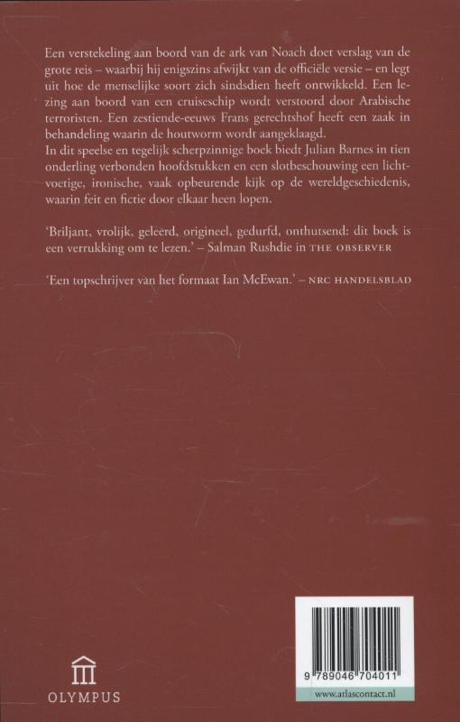 Achterkant van Een geschiedenis van de wereld in 10 1/2 hoofdstuk