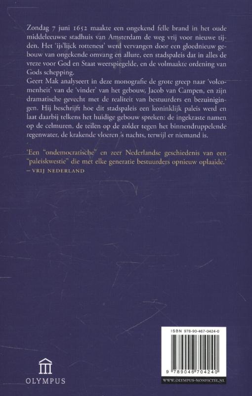 Achterkant van Het stadspaleis